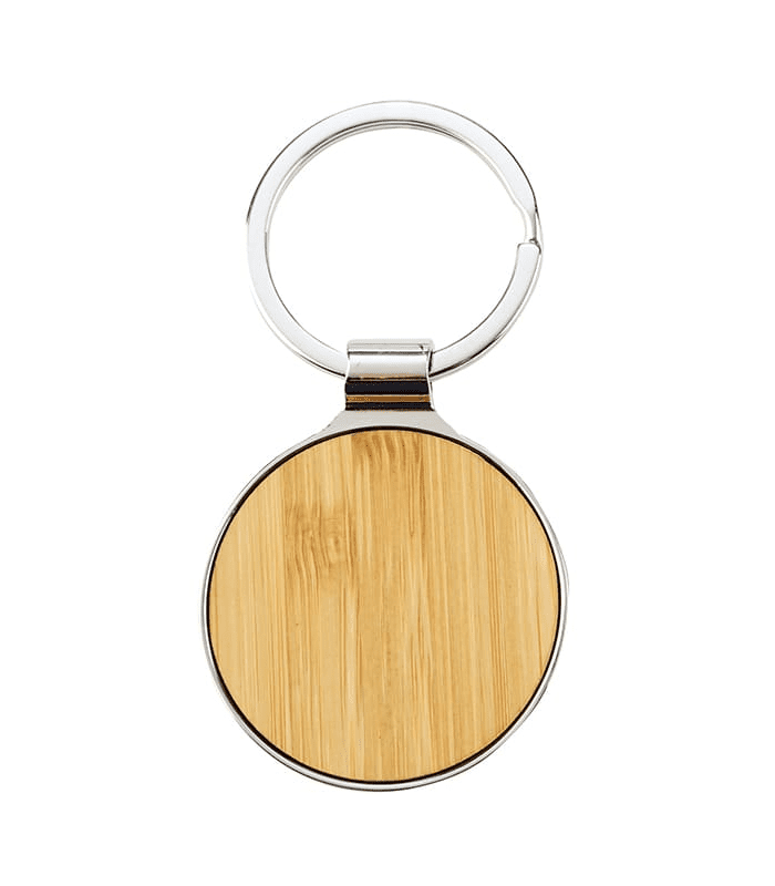 LLA 44 Llavero Redondo Bamboo1 Llavero Redondo Bamboo - Imagen 1